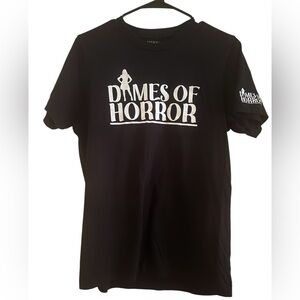 Make Market Dames of Horror Black Crewneck Short Sleeve T Shirt Size Medium
